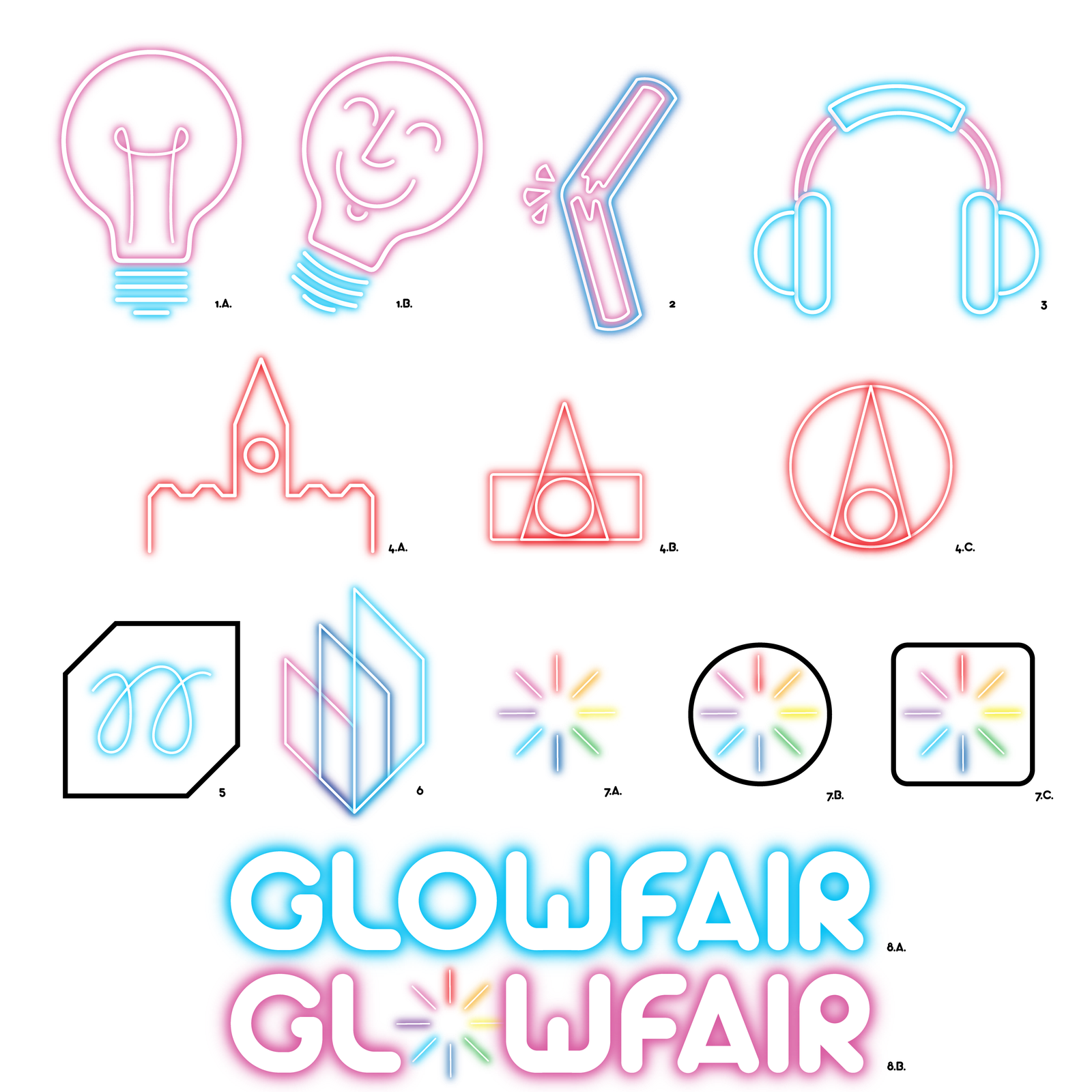 Glowfair concept rough draft, colourized.
