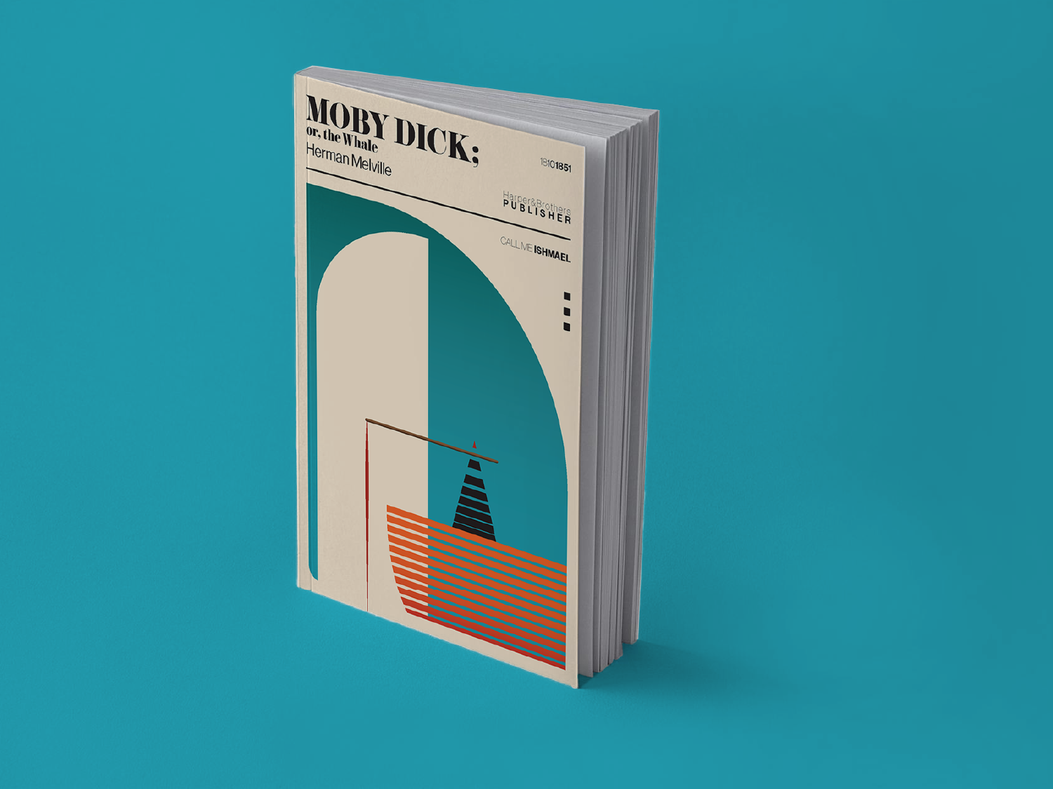 MobyDick_MockUp_Landscape 2 Mock Up of Moby Dick; or, the Whale by Herman Melville