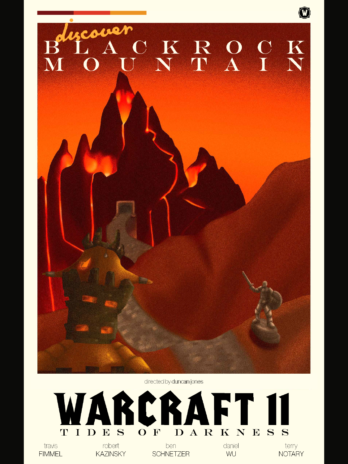 Warcraft II: Tides of Darkness concept poster.