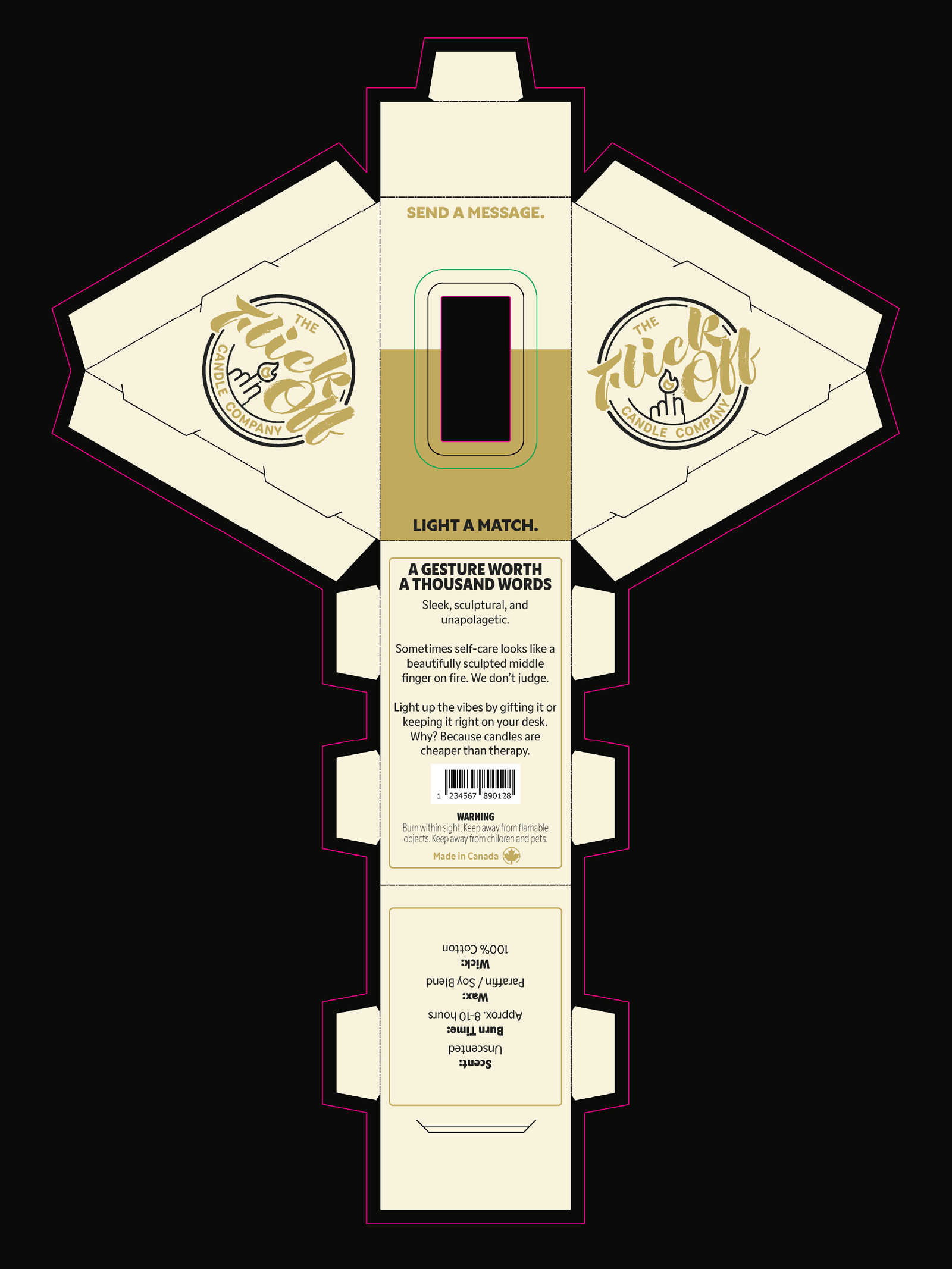 FlickOff_Dyeline-16 Flick Off candle 2D design concept